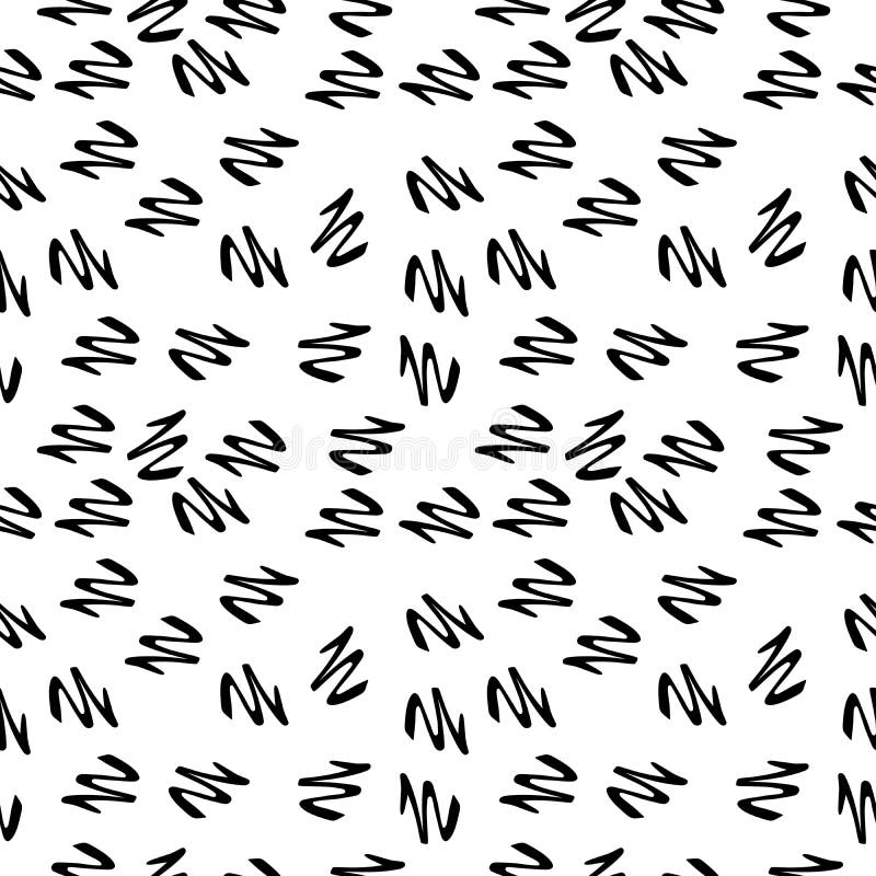 Letter Background.Seamless Vector Black on White Letters Pattern