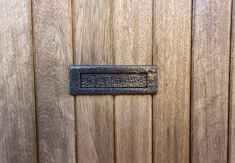 Letter Box B&W Wood Gate Vintage Stock Image Image of board, brown