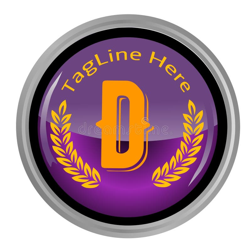 Letter D design vector illustration stock illustration