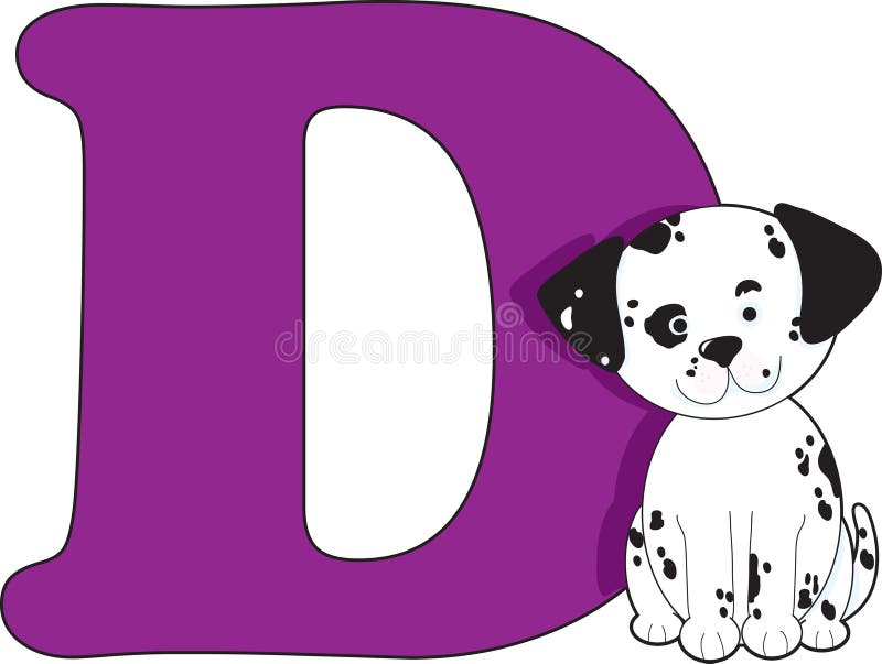 Letter D with a Dog