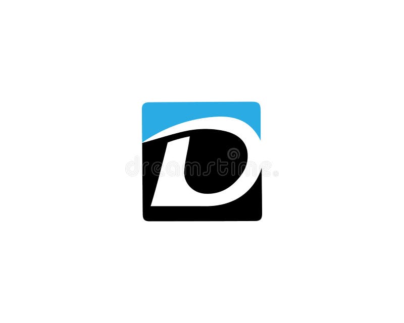 D Letter Initial Logo and Icon Design. Stock Vector - Illustration of