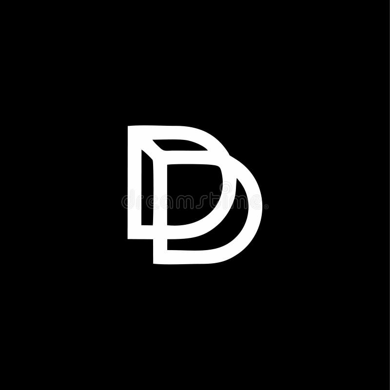 Letter D Monogram Initial Logo Design Vector Stock Vector