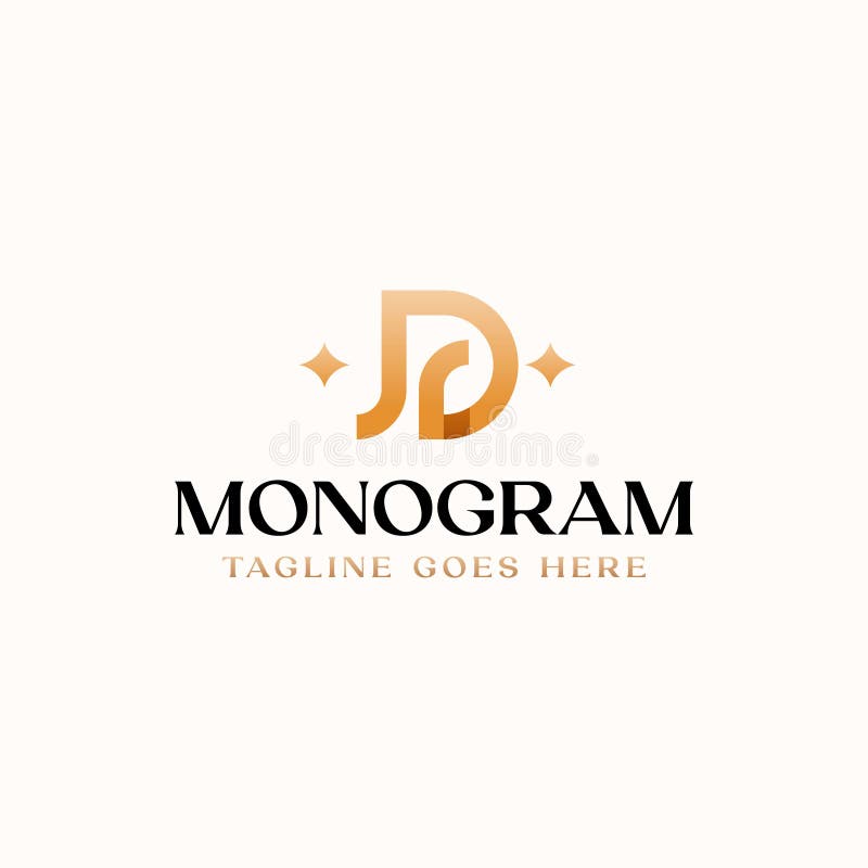 Letter D Monogram Logo Template Vector Illustration Stock Vector ...