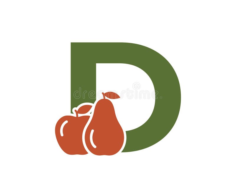 Vector Alphabet Fruit Letter D Stock Illustrations – 99 Vector Alphabet ...