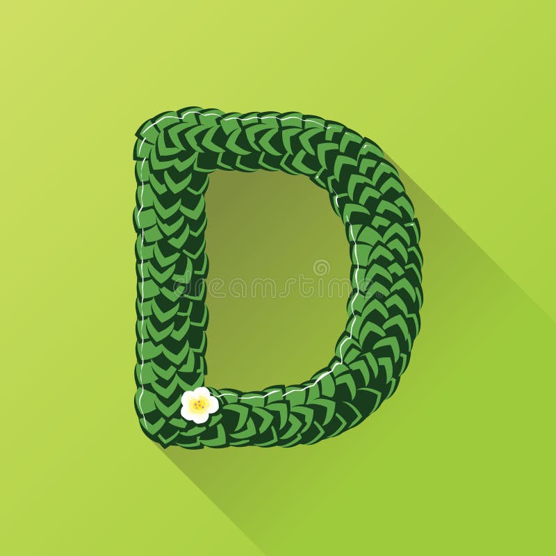 Letter D. Vector Illustration Decorative Design Stock Vector ...