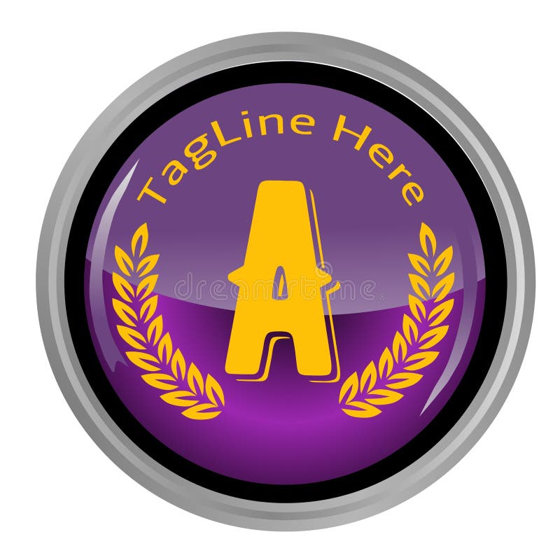 Letter a design vector illustration royalty free illustration