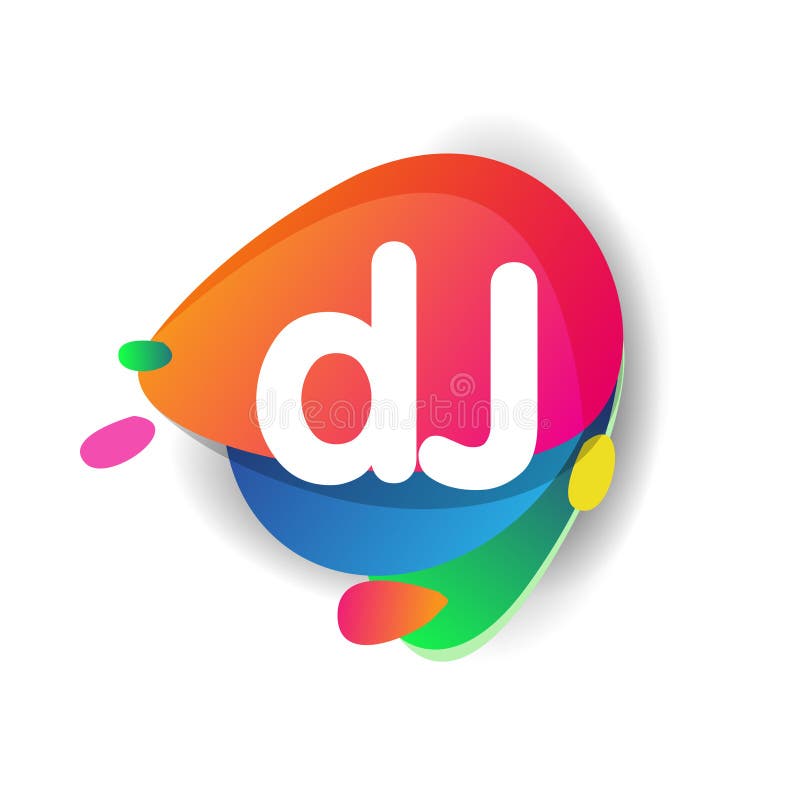 Letter DJ Logo with Colorful Splash Background, Letter Combination Logo  Design for Creative Industry, Web, Business and Company Stock Vector -  Illustration of corporate, branding: 203789339