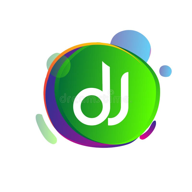 Letter DJ Logo with Colorful Splash Background, Letter Combination Logo  Design for Creative Industry, Web, Business and Company Stock Vector -  Illustration of icon, logo: 204343815