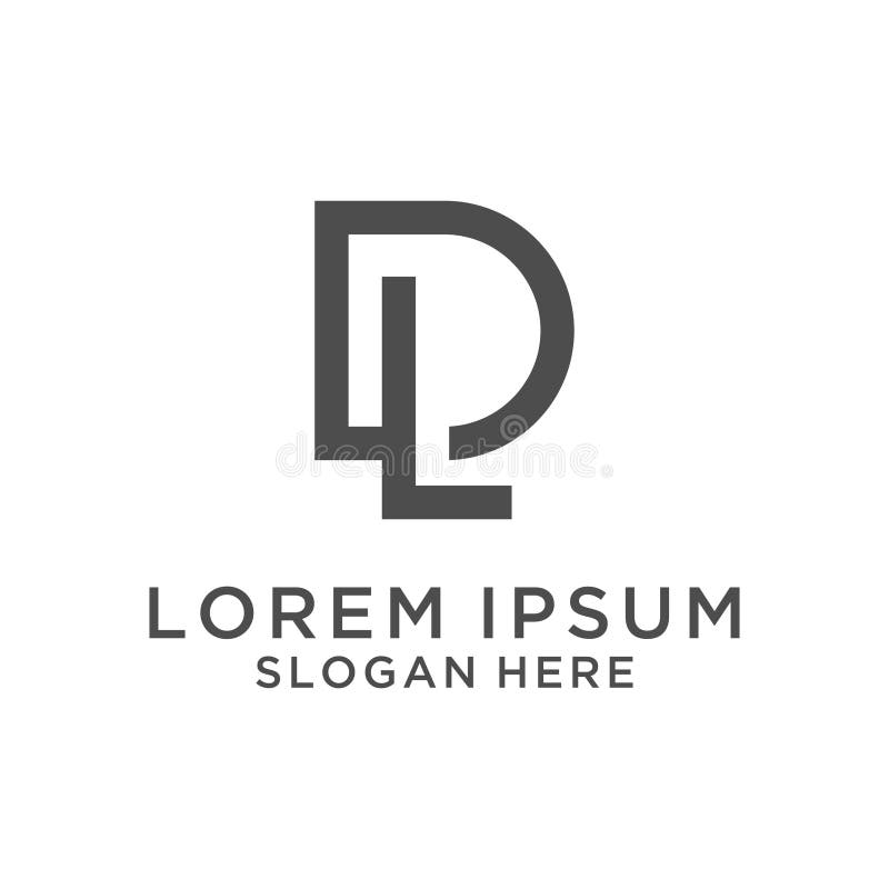 Letter Dl Logo Design Stock Vector Illustration Of Colors