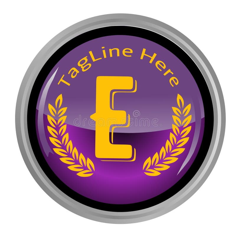 Letter E design vector illustration royalty free illustration