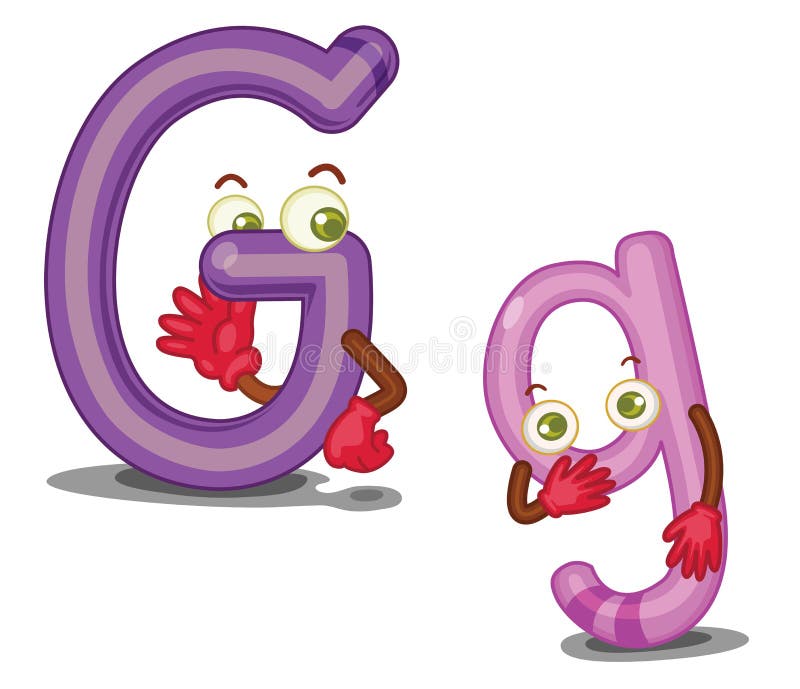Letter G stock vector. Illustration of kindergarden, nature - 44147670