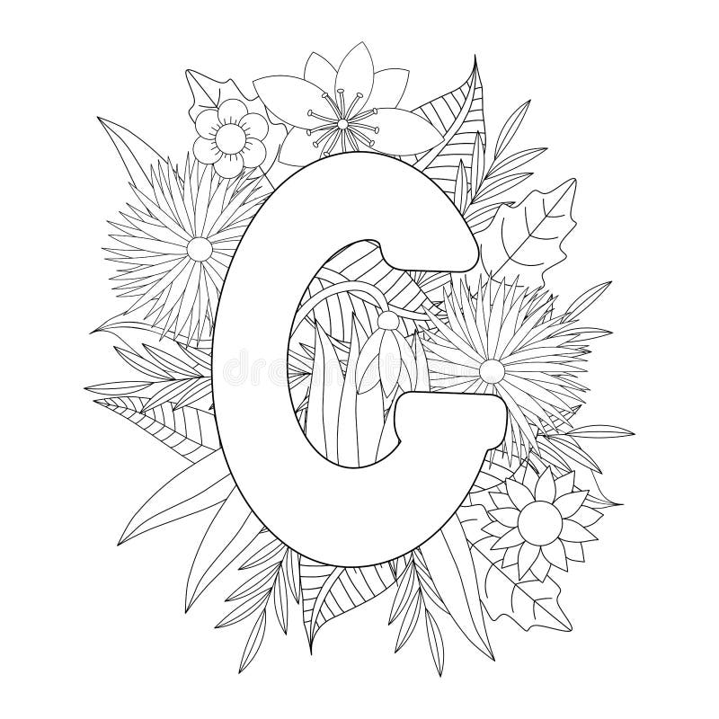 Letter g coloring pages printable