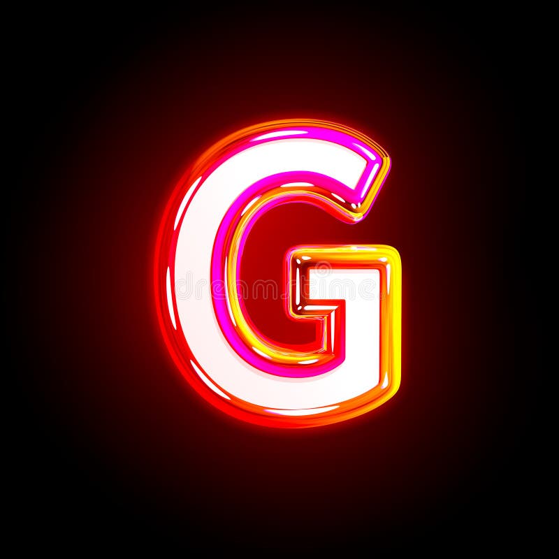 Glowing Red Neon Alphabet. stock image. Image of party - 81761255