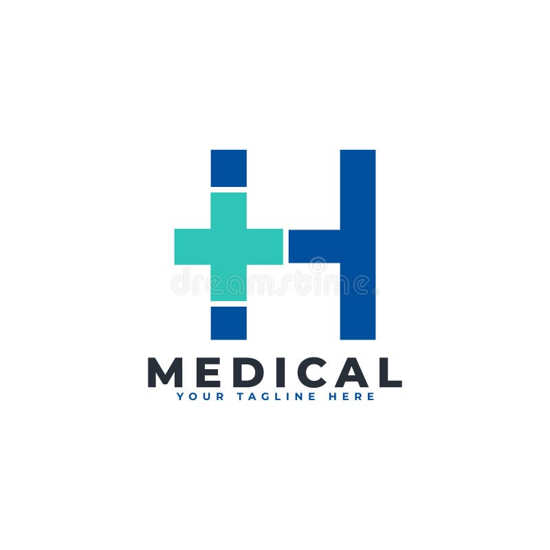 Letter H Cross Plus Logo. Usable for Business, Science, Healthcare ...