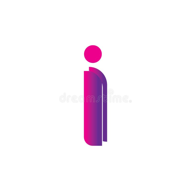 Letter I Logo. Alphabet Logotype Vector Design Stock Vector