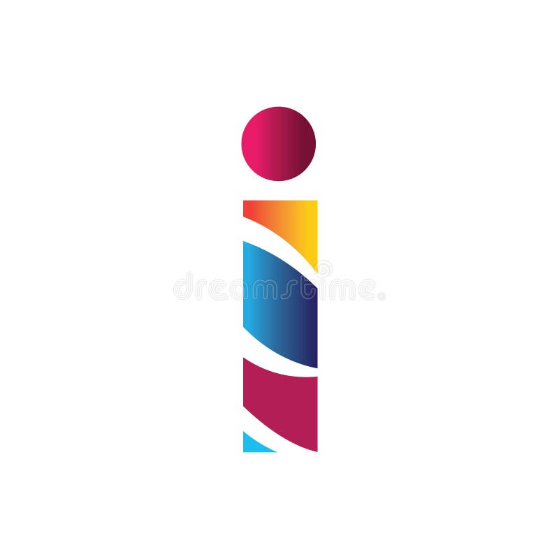 Letter I Logo. Alphabet Logotype Vector Design Stock Vector