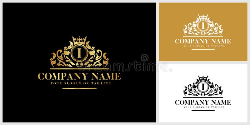 Letter I Logo Design Luxury Gold Vector Stock Vector - Illustration of ...