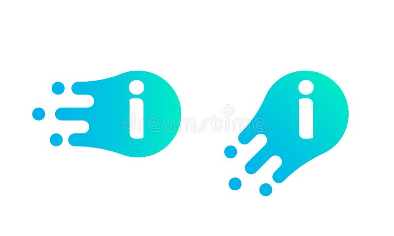 Letter I logo abstract vector liquid bubble drop