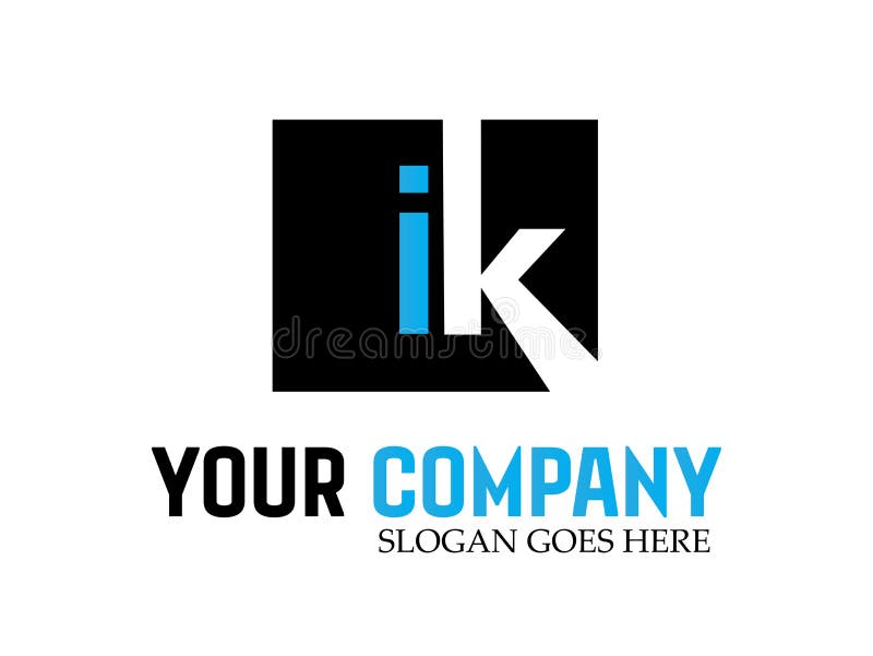 Letter Ik Modern Logo Design Vector Stock Vector - Illustration of ...