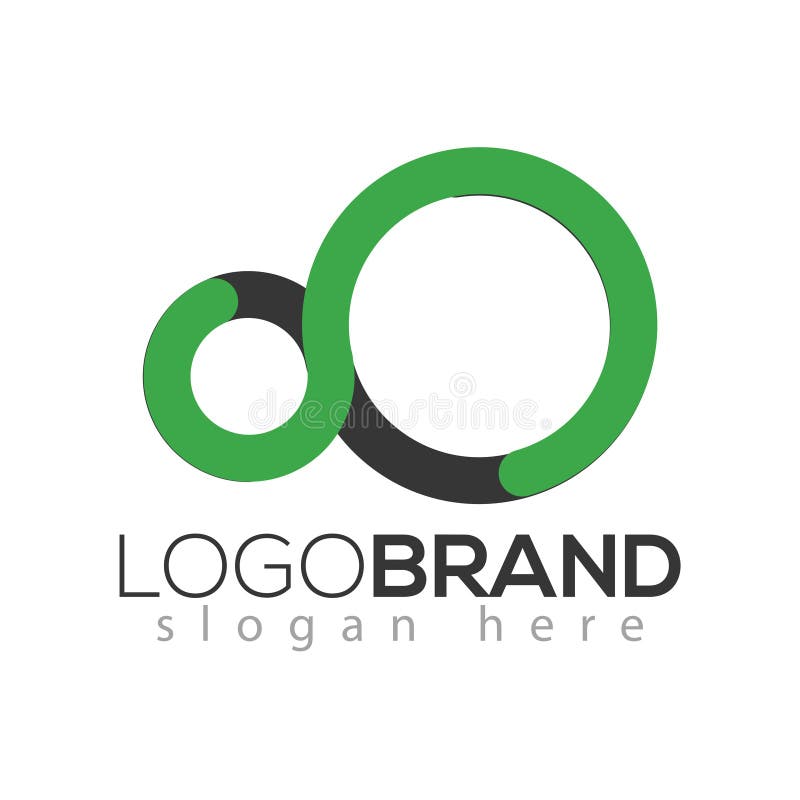 Letter Infinity logo vector element. Letter logo template stock illustration