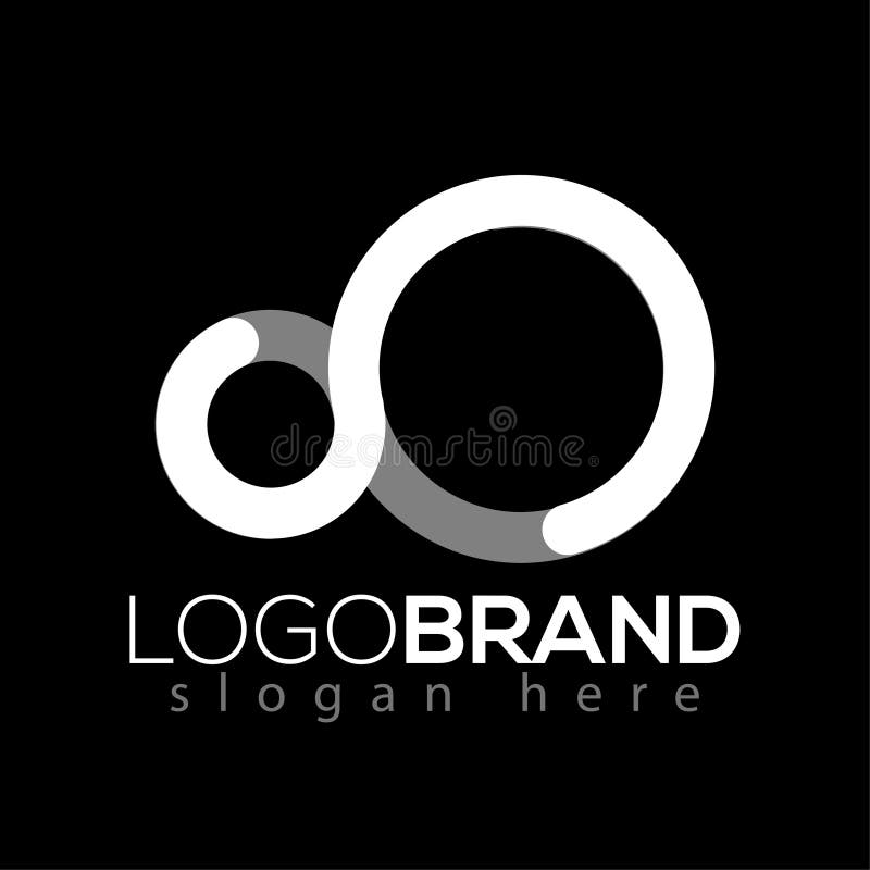 Letter Infinity logo vector element. Letter logo template royalty free illustration