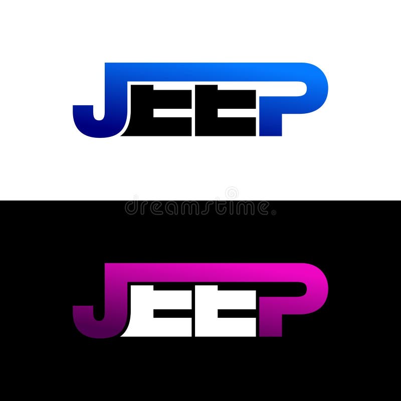Download Letter JEEP Simple Monogram Logo Icon Design. Stock Vector ...