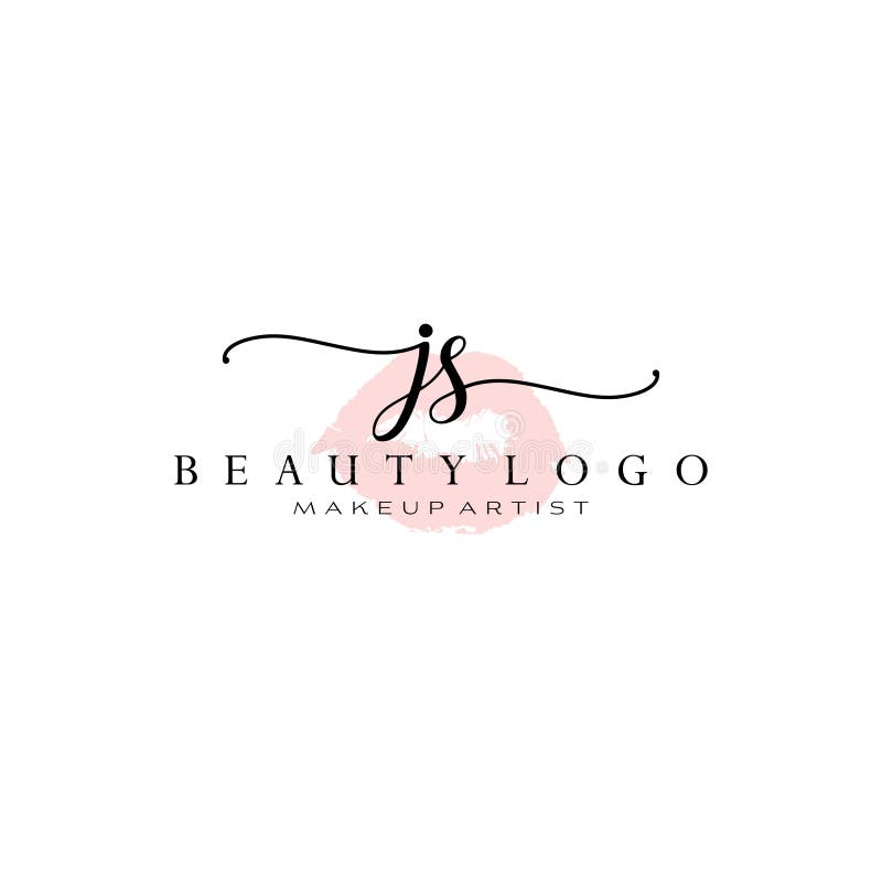 Letter Js Watercolor Lips Premade Logo Design Logo For Makeup Artist Business Branding Blush Beauty Boutique Logo Design Stock Vector Illustration Of Beauty Creative