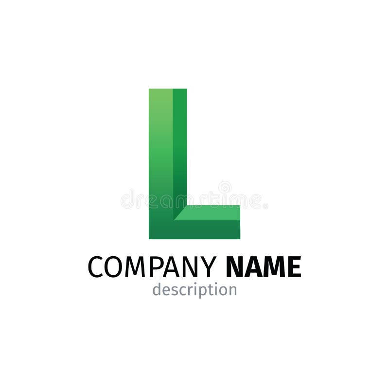 Letter L Logo Icon Design Template Elements Stock Illustration