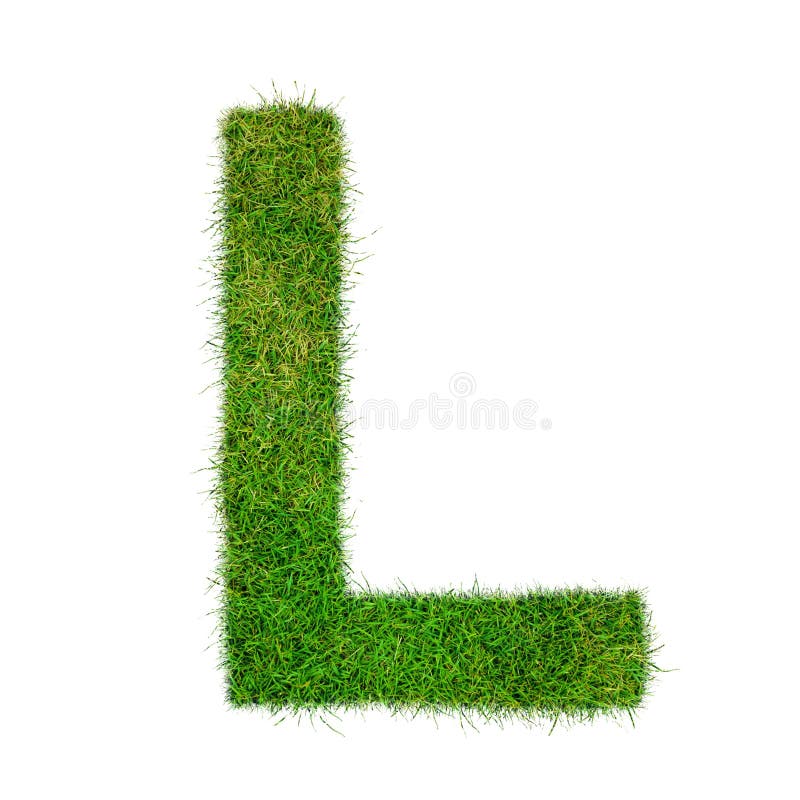 Letter N Made of Grass - Aklphabet Green Environment Nature Stock Photo ...
