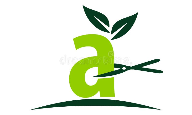 Letter A Lawn vector illustration Letter A Lawn vector illustration