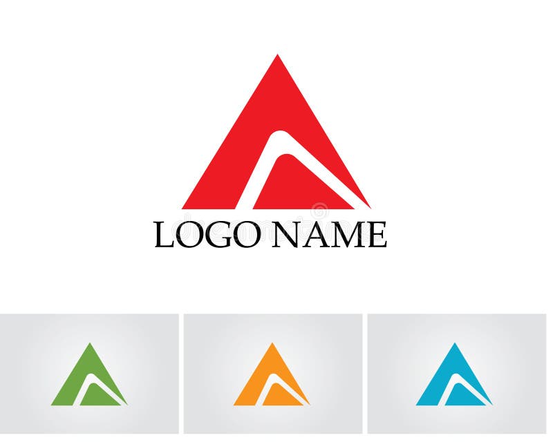 A Letter Logo Business Template Vector Icon Stock Vector - Illustration