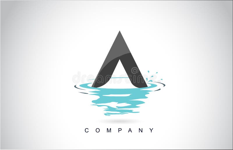 Water Splash Logo stock illustration. Illustration of designs - 34058444