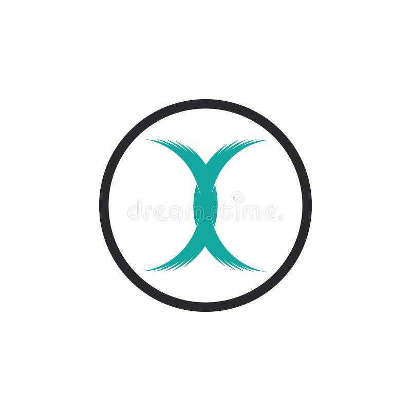 Letter X Logo Vector Template Stock Illustration - Illustration of