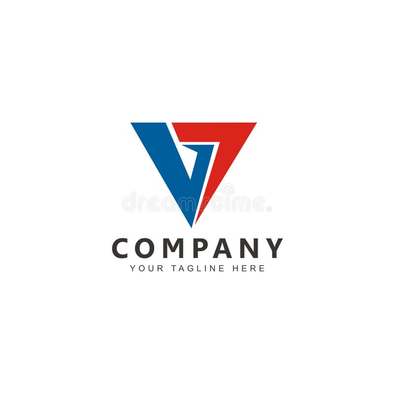 Design Logo Modern Vector Hd Images, Triangle Lv Logo Design