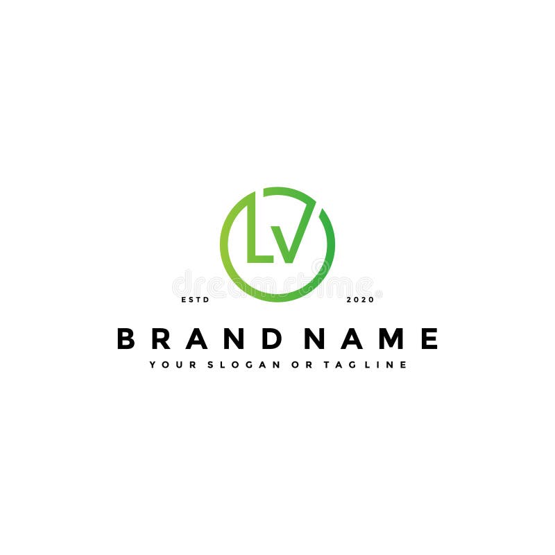 Lv logo l v design white letter lvl Royalty Free Vector