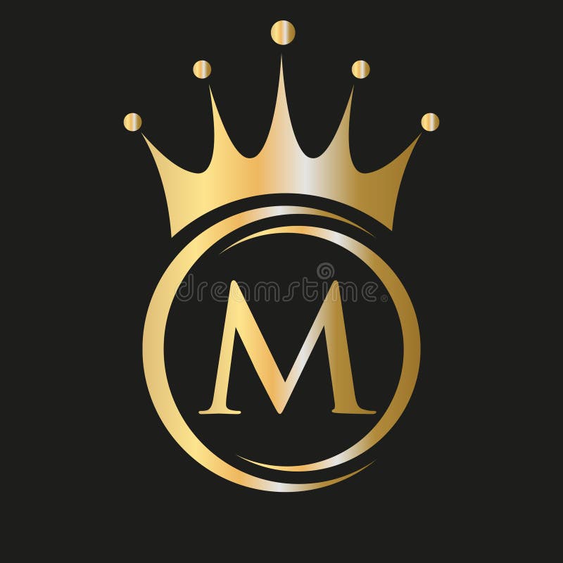 Letter M Crown King Logo