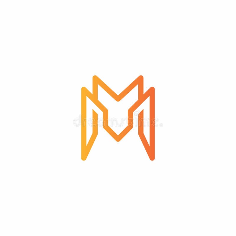 Premium Vector  M logo. letter m logo or mm initials two modern monogram  symbol