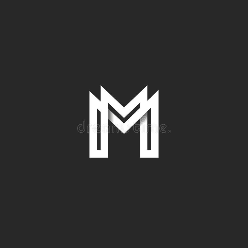 letter monogram mm logo