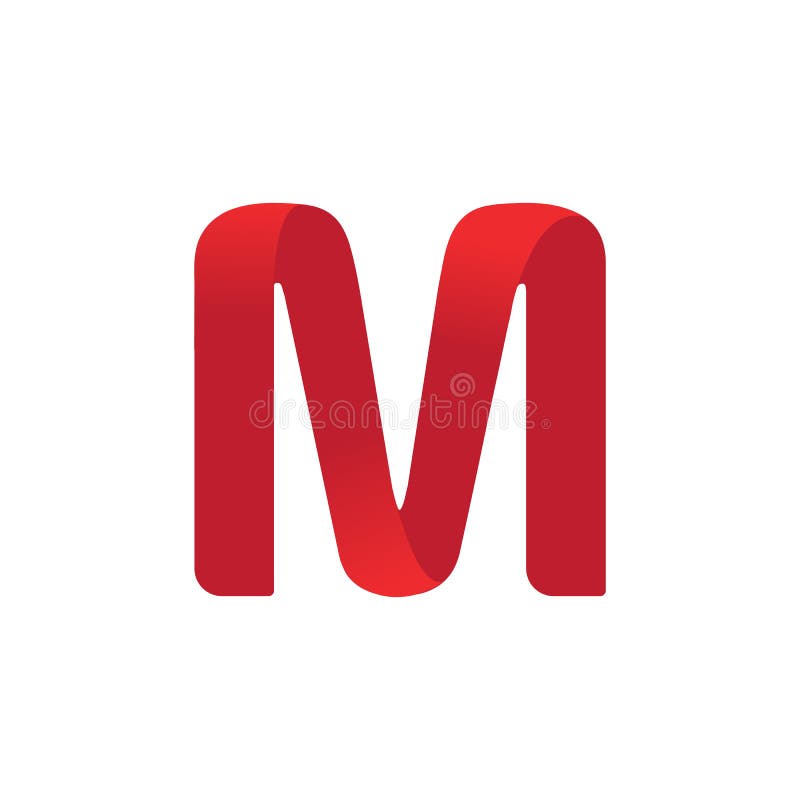 Hexagonal Letter M Logo Vector Design Illustration Stock Vector