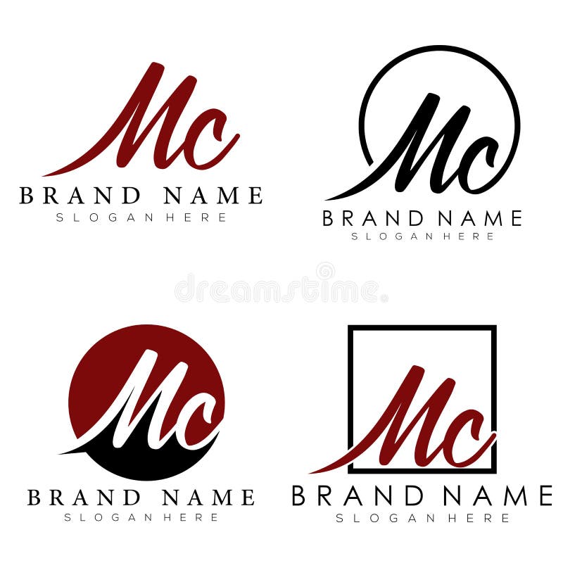 Letter mc logo design stock vector. Illustration of personal ...