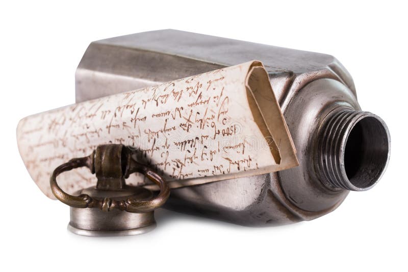 Letter or message in a bottle royalty free stock photo Letter or message in a bottle royalty free stock photo