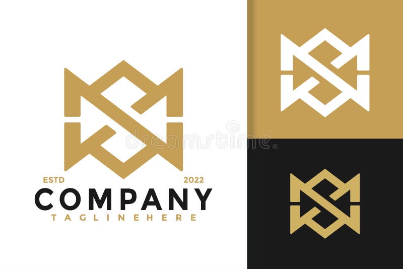 Gm logo monogram shield crown luxury design Vector Image