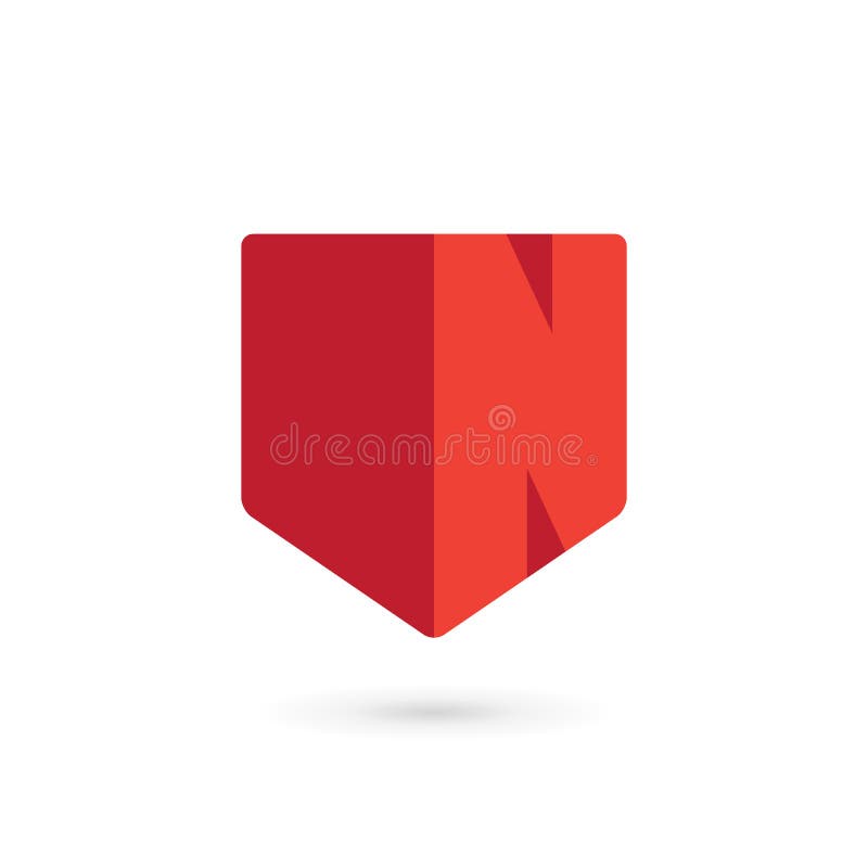 Letter M Shield Logo Icon Design Template Elements Stock Vector