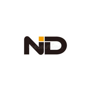 Letter Nd Simple Geometric Line Art Symbol Logo Vector Stock Vector Letter Nd Simple Geometric Line Art Symbol Logo Vector Stock Vector
