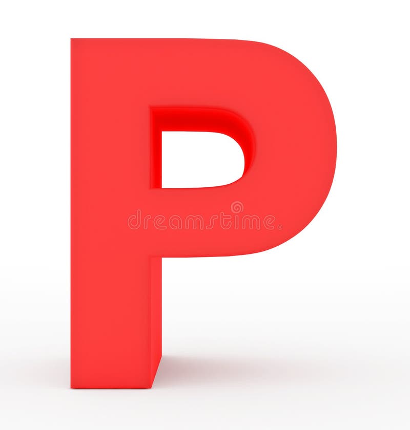 Letter P 3d Orange Isolated on White Stock Illustration - Illustration of  view, isolated: 123043341