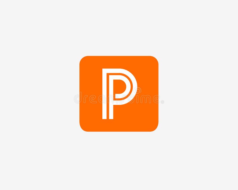 Letter P Icon Alphabet Symbol Letter P Logo Icon Design Vector Sign