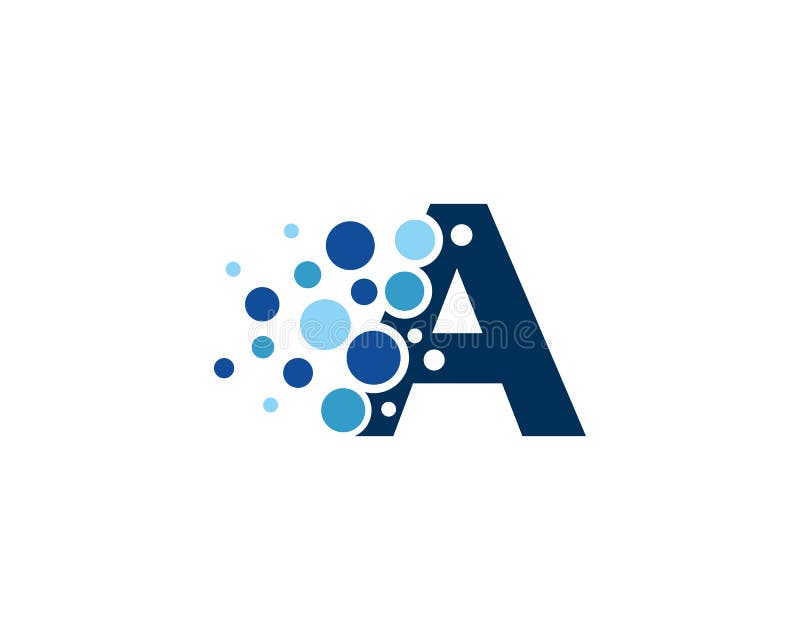 Letter a Pixel Icon Logo Design Element Stock Vector - Illustration of