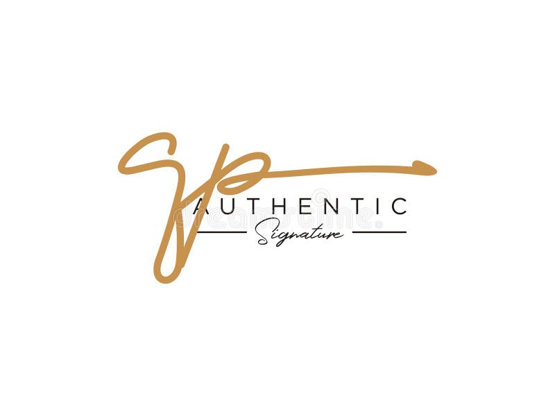 Letter QP Signature Logo Template Vector vector illustration