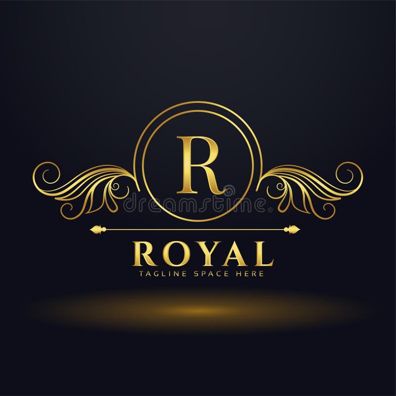Letter R royal luxury logo for your brand vector. R royal logo vectors