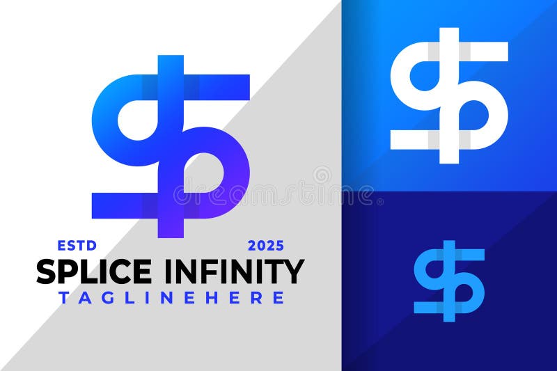 Letter S Infinity Tech Logo Icon Vector Design Illustration vector illustration